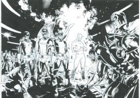 All New X-men Splash by Stuart Immonen Comic Art